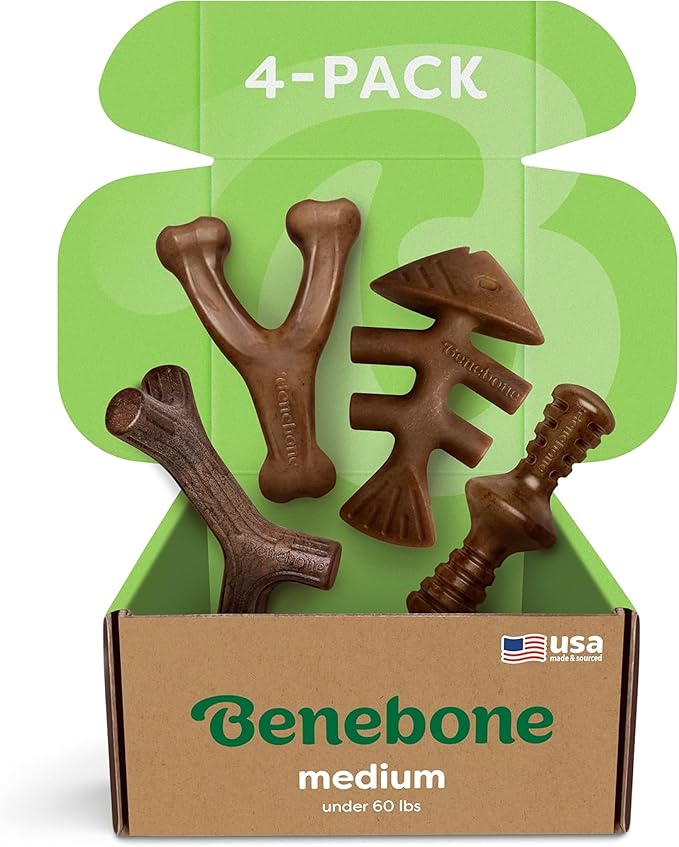 Benebone 4-Pack Dog Chew Toys